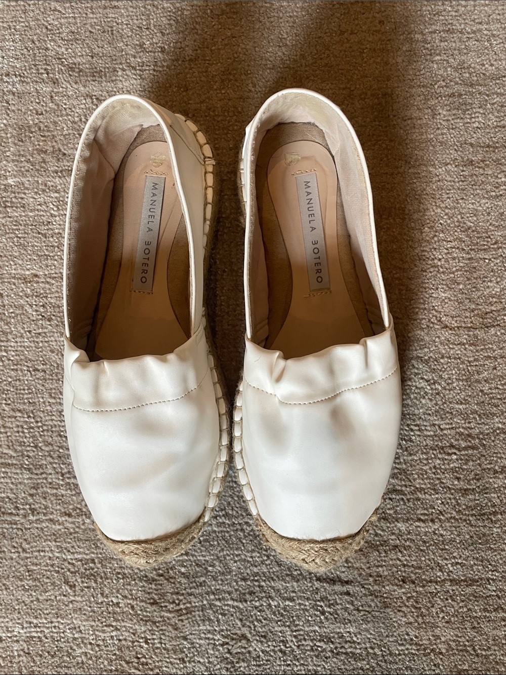 Women's White Espadrille Flats